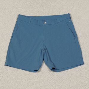 Lululemon Commission Short Mens 32 Utility Blue 7" Inseam WovenAir M7ARWS